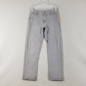 Dockers Pants Mens 29x30 Gray Alpha Collection Athletic Fit Chino Stretch Casual